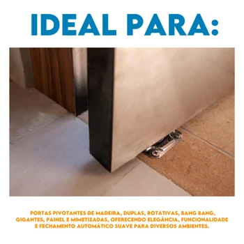 Mola Marix  120kg  Para Porta de Vidro Escovado 361210