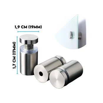 Prolongador Aço Inox 1,9 x 1,7 cm Polido - 1913021917