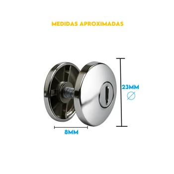 Indicado para junção de botão duplo em vitrines (7)