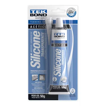 Silicone Acetico Incolor Banheiros & Cozinha 50G Tekbond