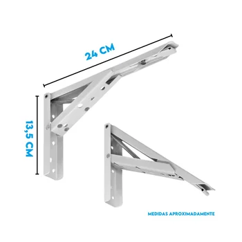 Mão Francesa Dóbravel 24 cm - Máxima Ferragens - sku 280101025