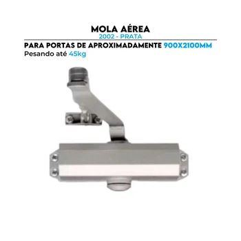 Mola Aérea 2002 Prata Gold Fechamento Porta até 90 cm 45kg - 360406000