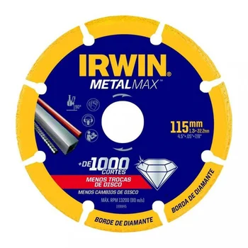 Disco Corte Diamantado 115mm 4 1/2 Metalmax 1998845 Irwin (zoom)