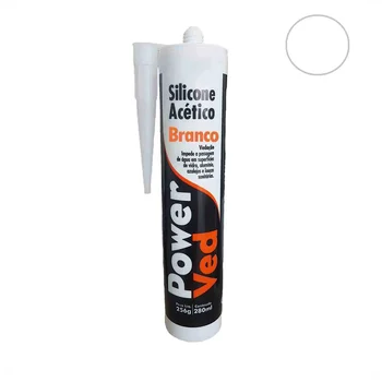 Silicone Acético uso Profissional PowerVed Branco (zoom)