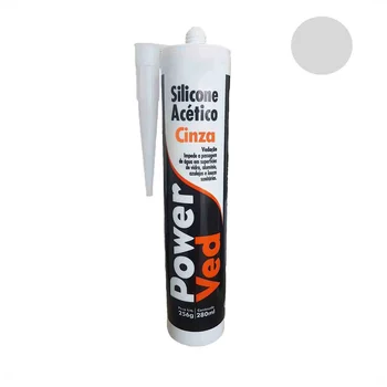 Silicone Acético uso Profissional PowerVed Cinza (zoom)