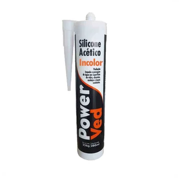 Silicone Acético uso Profissional PowerVed Incolor (zoom)