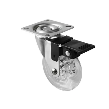 Rodizio 75mm Gel Silicone Desicon Com Trava - sku 4201075