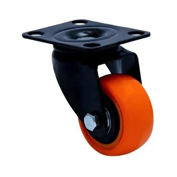 RODIZIO 50MM SEM TRAVA, PVC - COR: LARANJA (zoom)