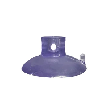 1000 Ventosas Cabeça Reta Pvc Cristal 40mm Diâmetro Com Furo Fixação (zoom)