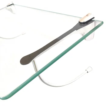 Suporte Pelicano Master Branco Para Prateleira Vidro Madeira (zoom)