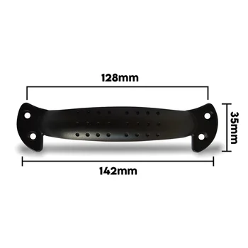 Puxador Alça Criativa Metal Zamac Cromado 142mm Comprimento (zoom)