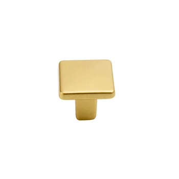 Puxador Unifuro Quadrado 20x20 Dourado Fosco - sku 5008102