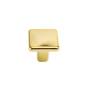 Puxador Unifuro Quadrado 20x20 Dourado Brilho - sku 500802