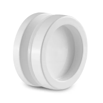 Puxador Para Box Banheiro Unha Concha Furo 12mm Alumínio Branco (zoom)