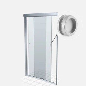 Puxador Para Box Banheiro Unha Concha Furo 12mm Alumínio Fosco (zoom)