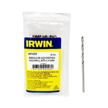 Broca Irwin Aco Rapido 3.5Mm Para Metal Iw1228 Profissional PT C10 - 4600000035