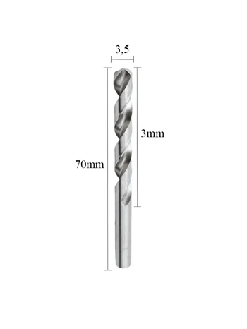 Broca Irwin Aco Rapido 3.5Mm Para Metal Iw1228 Profissional PT C/10 (zoom)