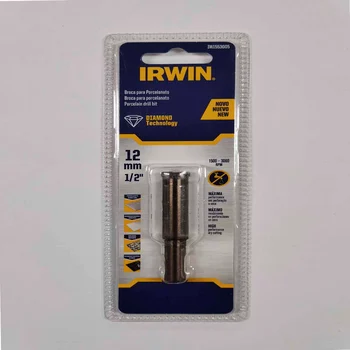 Broca Porcelanato 12mm Diamantada Irwin Profissional Ads (zoom)