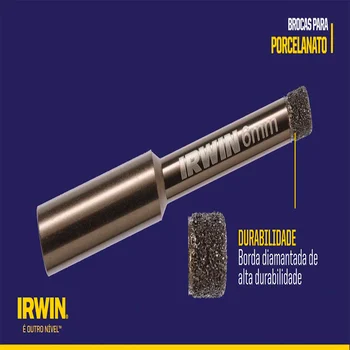 Broca Para Porcelanato Diamantada 5mm Irwin Profissional Ads (zoom)