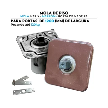 Mola Marix Automação Portas de Madeira Pivotante Marrom (zoom)