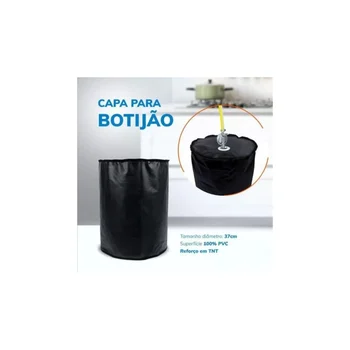 CAPA DE BOTIJAO CAPA PRETO DESENHO SALADA (zoom)