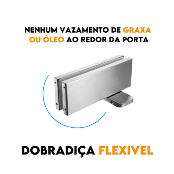CONJUNTO DE MOLA INTEGRADA, CONTENDO MOLA HIDRAULICA DE PISO E ARTICULACAO SUPERIOR, PARA FECHO AUTOMATICO DE P (zoom)