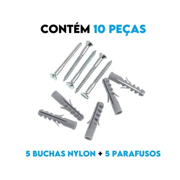 PARAF MAD PHS 3,8X40 + BUCHA NYLON 6 MM - 10 PC - 5802031 (zoom)