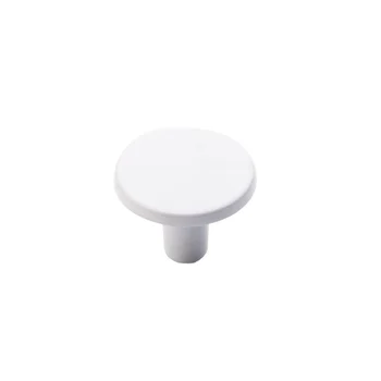 Puxador Ponto 22mm Branco Brilhante (zoom)