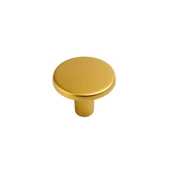 Puxador Ponto 22mm Dourado Fosco (zoom)