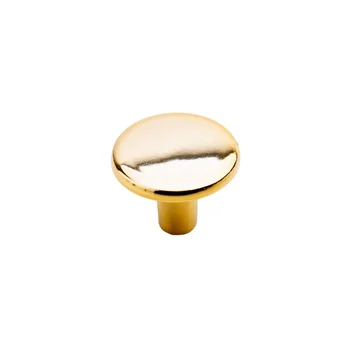 Puxador Ponto 22mm Dourado Brilho (zoom)