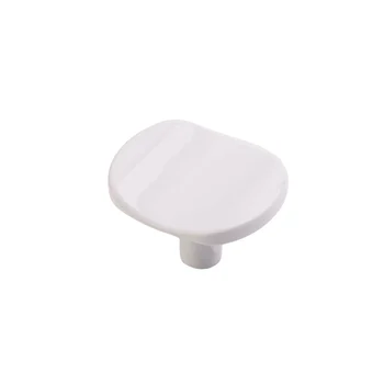 Puxador Ponto 32mm x 38mm Branco Brilhante (zoom)
