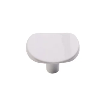 Puxador Ponto 32mm x 38mm Branco Brilhante (zoom)