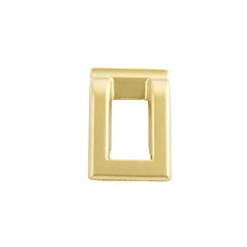 Puxador Armario Argola Quadrado Dourado Fosco (zoom)