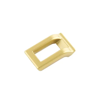 Puxador Armario Argola Quadrado Dourado Fosco (zoom)