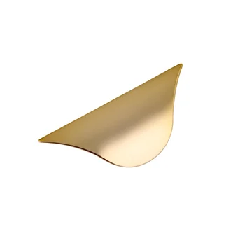 Puxador Armario Concha Aberta 20mm 60mm Dourado Brilho (zoom)