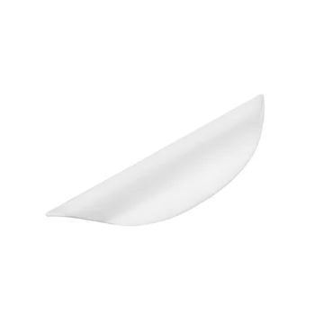 Puxador Armario Concha Aberta 64mm 104mm Branco Brilhante (zoom)