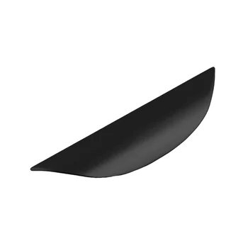 Puxador Armario Concha Aberta 64mm 104mm Preto Fosco (zoom)