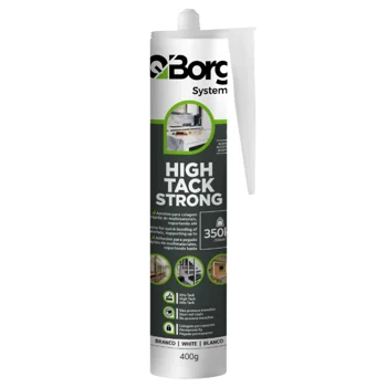 Quimicos em geral  Adesivo Pu High Tack Strong Branco Q-Borg (zoom)