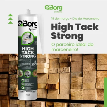 Quimicos em geral  Adesivo Pu High Tack Strong Branco Q-Borg (zoom)