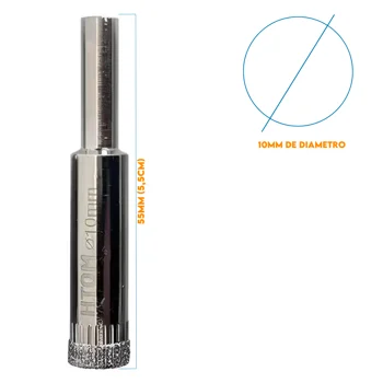 SERRA COPO DIAMANTADA P/ PORCELANATO, CERAMICA E VIDRO HTOM 10 MM () 4608110 (zoom)