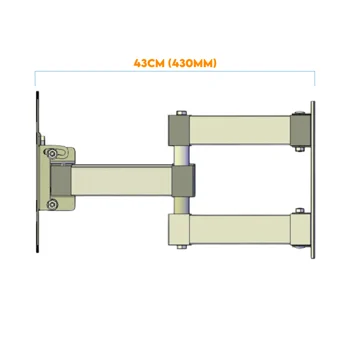 Acessórios para TV Suporte para TV 26” a 75”  Triarticulado Multivisão (zoom)