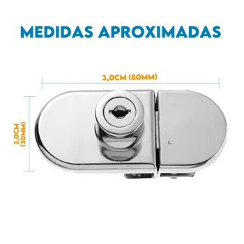 Fechadura Vitrine Conjunto Polido 150201004 (1)