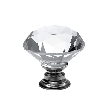 Puxador Cristal Clássico 30mm Cromado (zoom)