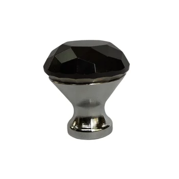 Puxador Cristal Shine 30mm Preto (zoom)