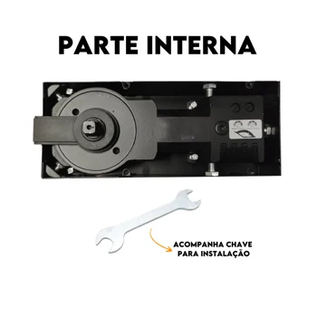 Mola de Piso 8300 Hidráulica Porta Vidro Temperado Pivotante - 3628300 (2)