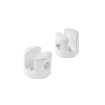 suporte prateleira Suporte Fenda Plastico Branco (zoom)
