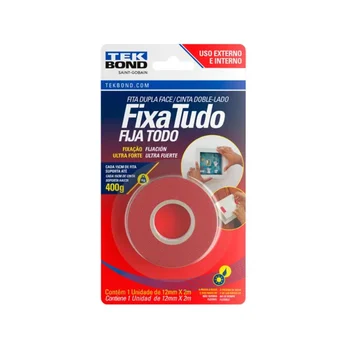 quimicos em Geral Fita Dupla Face Acrílica Externa Tekbond 12mmX2m (zoom)