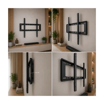 SUPORTE FIXO PARA TV DE 40 A 85 PRETO