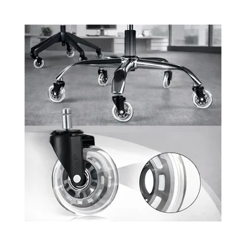 Rodizio Cadeira Escritorio 75Mm Pu Transparente 41103650 (zoom)