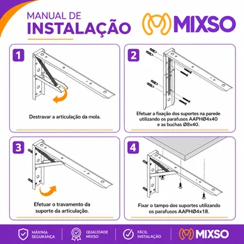 Mao Francesa Retratil Dobravel 50Cm Preto - 2803010150